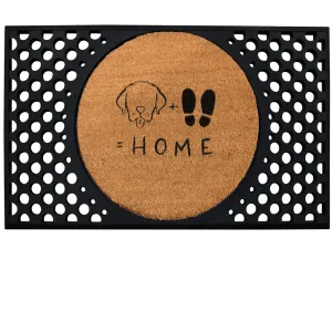 4 Cats & Dogs Dog   Feet Home Round Entrance Mat