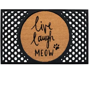 4 Cats & Dogs L.L Meow Round Entrance Mat