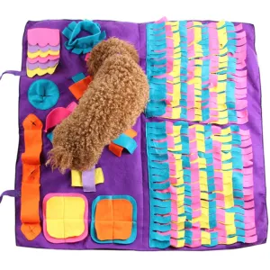 Best Dog Snuffle Mat Training Blanket Detachable Fleece Mat Relieve Stress