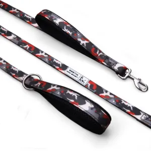 BESTIA DOG SPORT dual handle leash Red Camo