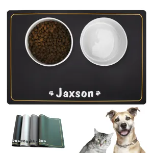 Custom Name Pet Placemat Pad Waterproof