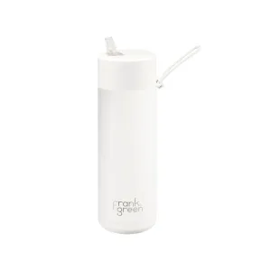 Frank Green Ceramic Reusable Bottle With Straw Lid 595ml/20oz - Cloud