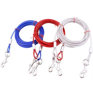 Heavy-Duty Chew-Proof Double Dog Leash for Training and Walking