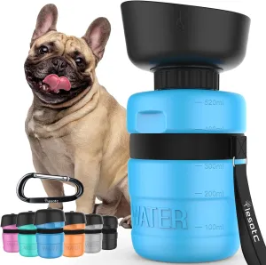 Lesotc Dog Water Bottle, Portable Dog Water Dispenser, Leak Proof Dog Travel Water Bottle, Squeeze Pet Water Bottle for Walking on the Go, Dog Hiking Accessories for Outdoor Walking, Hiking, Travel