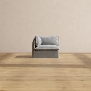 Modular Performance End Chair in Ash | Relaxed Blend