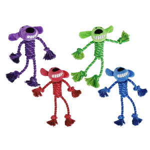 Multipet Rope Body Loofa Dog Toy