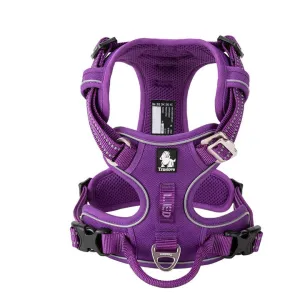 No Pull Dog Harness, Breathable Mesh, Reflective, XS, Purple