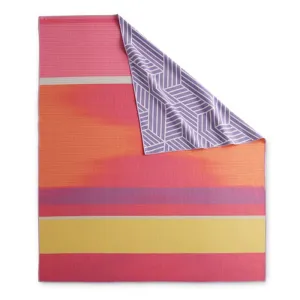 Norwex Every Season Throw Blanket, stripes/tile geo