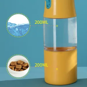 PAWS ASIA Suppliers Travel Portable Food Grade 2 In 1 Dog Water Bottle For Hiking And Walking
