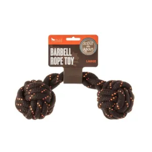 Pet Play Scout & About Barbell Rope  Dog Toy