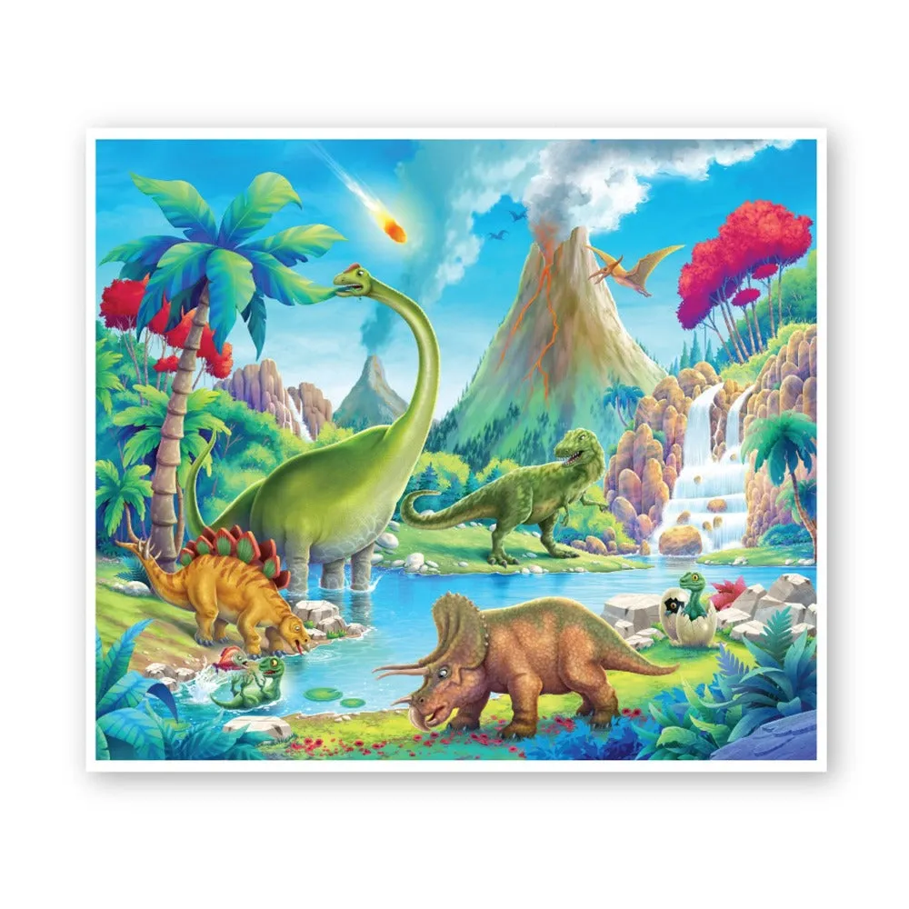 Planet of Lost Dinosaurs   2 in 1 Jungle Safari Puzzle for Kids