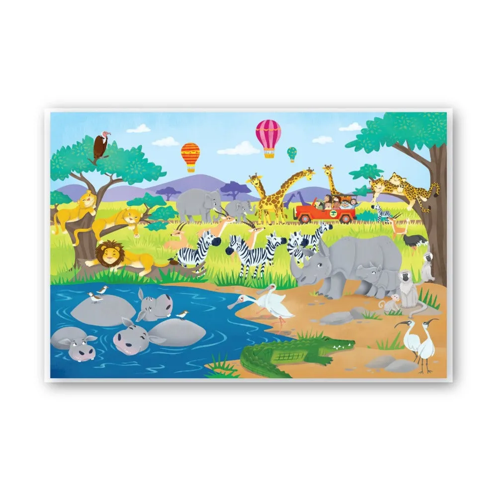 Planet of Lost Dinosaurs   2 in 1 Jungle Safari Puzzle for Kids