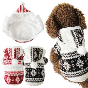Snowflake Dog Hoodie