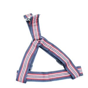 Stripes Red, white & blue No-pull Harness - 1.5"